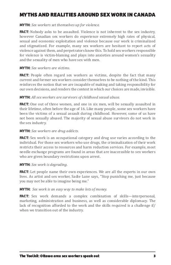 Listen To Sex Workers Dawson Women S Shelter